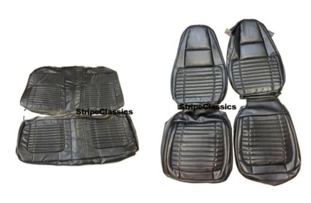 Picture of 1970 Charger 500 RT Vinyl Front and Rear Seat Covers Upholstery