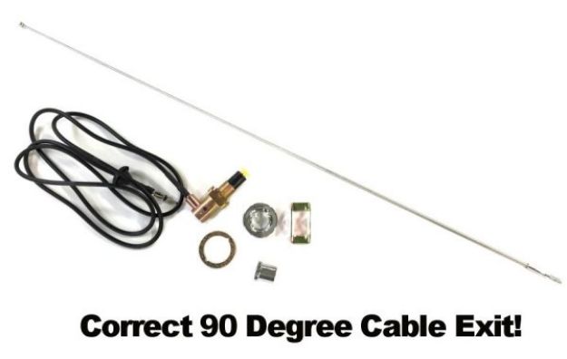 Picture of 1968-1974 Mopar A-Body Complete Antenna Package w/Fixed Mast