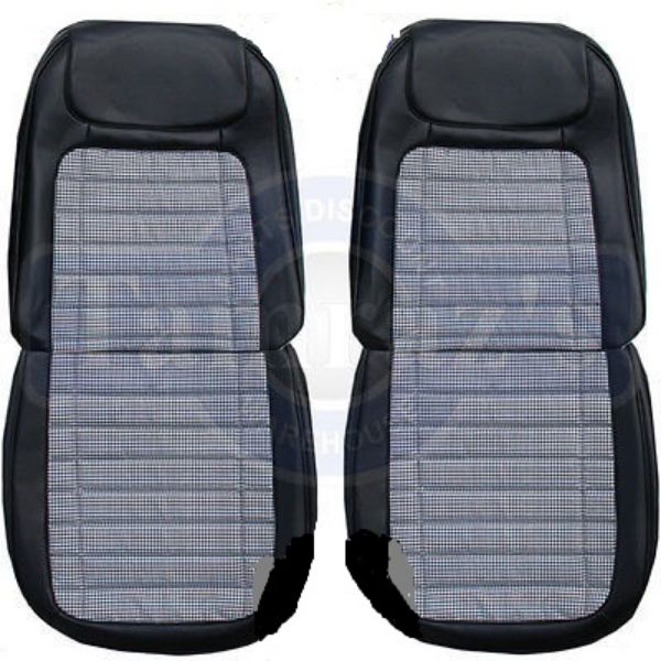 Picture of 1968 Chevy Camaro Houndstooth Front and Rear Seat Upholstery Covers