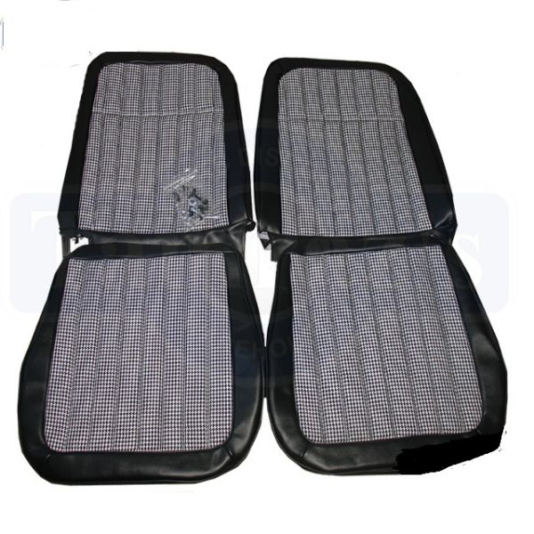 Picture of 1969 Chevy Camaro Houndstooth Front and Rear Seat Upholstery Covers