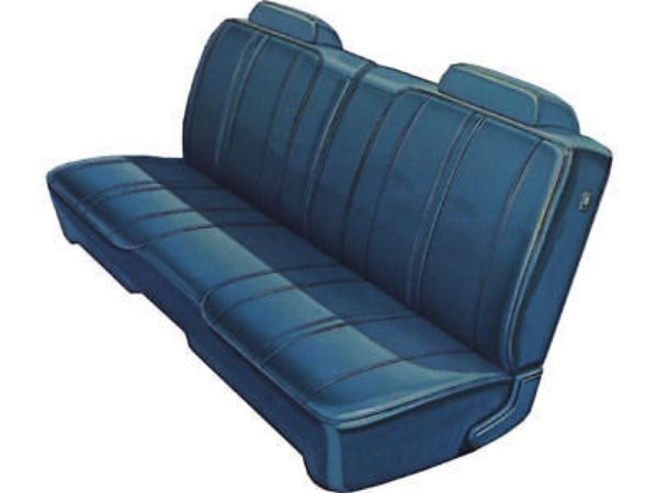 Picture of 1972 Dodge Charger Plymouth Road Runner Satellite Standard Bench Front and Rear Seat Upholstery Covers