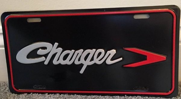 Picture of Dodge Charger Script License Plate