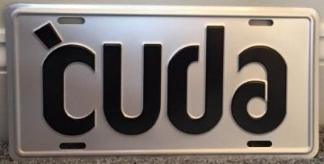 Show details for Plymouth 'Cuda License Plate Picture of Plymouth 'Cuda License Plate
