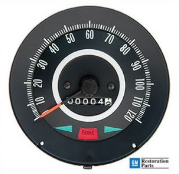 Show details for 1967 Firebird 120 MPH Speedometer  Picture of 1967 Firebird 120 MPH Speedometer