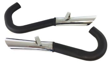 Show details for 1970 Cuda AAR and Challenger T/A Chrome Exhaust Tips Extensions Picture of 1970 Cuda AAR and Challenger T/A Chrome Exhaust Tips Extensions