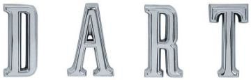 Show details for 1967-1968 "DART" Quarter Emblem Letter Set  Picture of 1967-1968 "DART" Quarter Emblem Letter Set