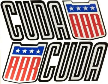 Show details for 1970 Plymouth Cuda' AAR Quarter Panel Decals Picture of 1970 Plymouth Cuda' AAR Quarter Panel Decals