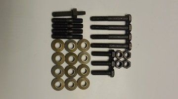 Show details for 1971-1974 340 and 360 HP Exhaust Manifold Fastener Kit Picture of 1971-1974 340 and 360 HP Exhaust Manifold Fastener Kit