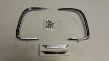 Show details for 1968 Dodge Charger Taillight / Tail Panel Trim Molding Set Picture of 1968 Dodge Charger Taillight / Tail Panel Trim Molding Set