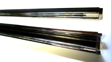 Show details for 1966-1967 Dodge Charger Stainless Steel Upper and Lower Taillight Trim Picture of 1966-1967 Dodge Charger Stainless Steel Upper and Lower Taillight Trim