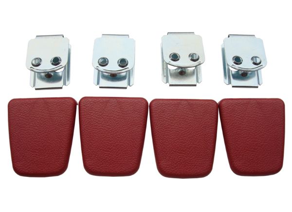 Picture of Mopar A,B,C,E-Body Seatbelt Shoulder Belt Clips (Red)