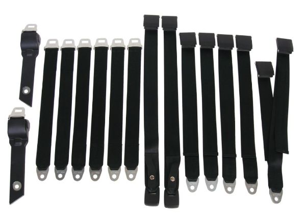 Picture of 3850-69BEN Mopar 1968-69 A-body Bench Seat Belt Set