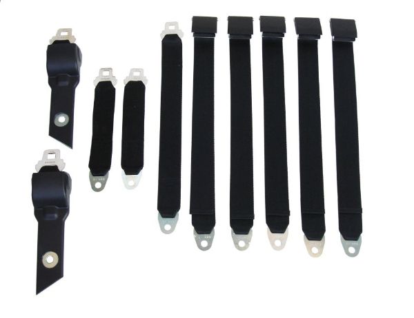 Picture of 1850-70CBUK Mopar 1970 B-body Convertible Bucket Seat Belt Set