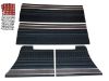Picture of W6506-C Mopar 1972 Duster 340 Demon Front and Rear Woodgrain Door Panel Set