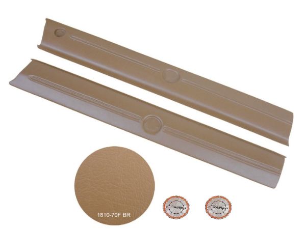Picture of 1810-70FBB Mopar 1970 Charger Upper Door Panels with Emblems