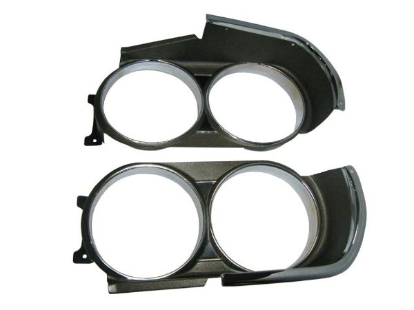 Picture of 230-71 Mopar 1971 Dodge Challenger Headlight Bezels