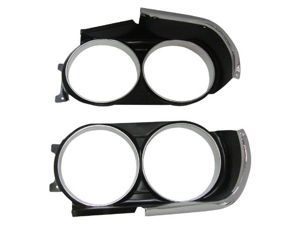 Picture of 230-71RT Mopar 1971 Dodge Challenger R/T Headlight Bezels