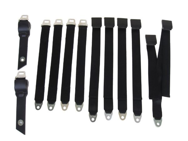 Picture of 3850-69CBEN Mopar 1968-69 A-body Convertible Bench Seat Belt Set