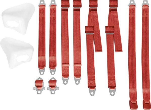 Picture of 2850-70BUK Mopar 1970 E-body Bucket Seat Belt Set
