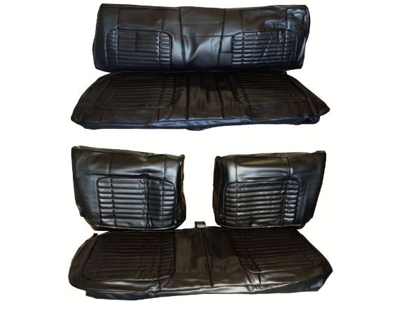 Picture of 7712-BEN-100 1970 Charger 500 Front Bench Rear Bench Seat Cover