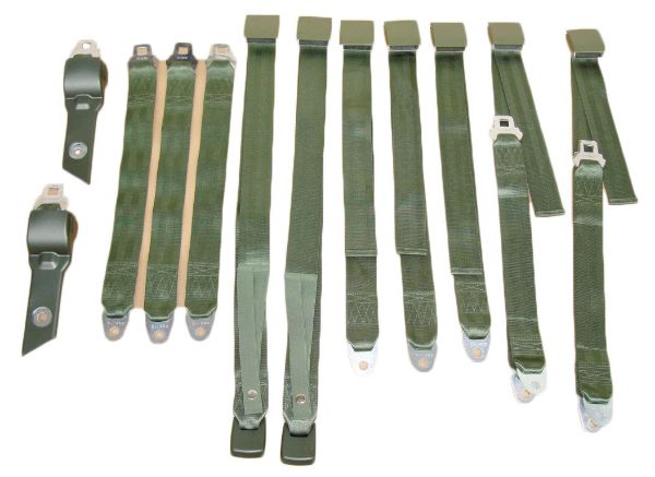 Picture of 1850-69BUK Mopar 1968-69 B-body Bucket Seat Belt Set