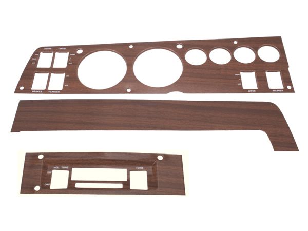 Picture of Mopar 1969 B-body Rallye Woodgrain Dash Bezel Kit (AM/FM - AC)