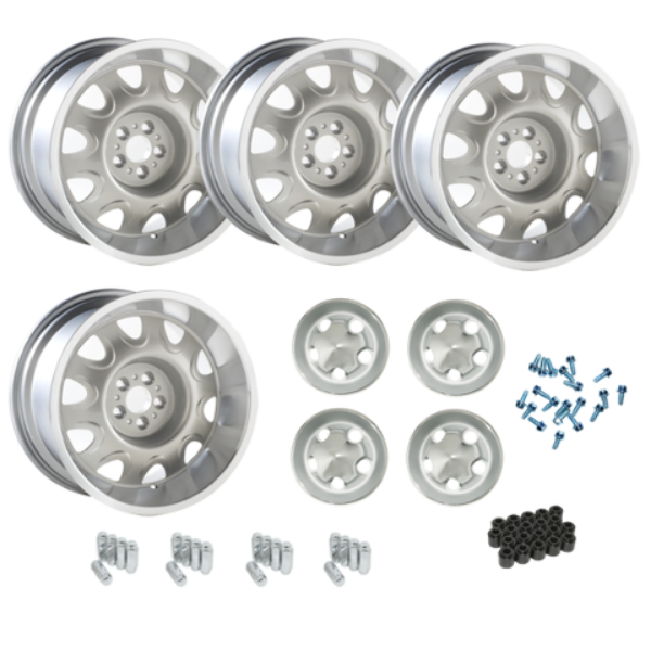 Picture of Mopar Rallye Wheels for Dodge/Plymouth 17x9" w/Light Argent Center Caps