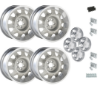 Picture of Mopar Rallye Wheels for Dodge/Plymouth Light Argent (2)17x9" (2)17x8 w/Caps