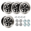 Picture of Mopar Magnum Wheels Package for Dodge/Plymouth Black Powder Coat 17x9"