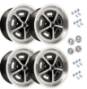Picture of Mopar Magnum Wheels Package for Dodge/Plymouth Black (2)17x9" (2)17x8"