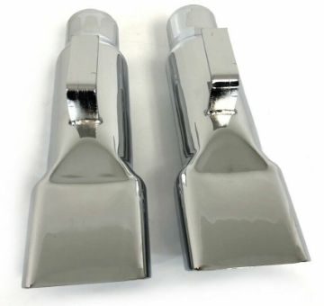 Show details for 1968-70 Mopar Dodge Charger Chrome Exhaust Tips Extensions Picture of 1968-70 Mopar Dodge Charger Chrome Exhaust Tips Extensions