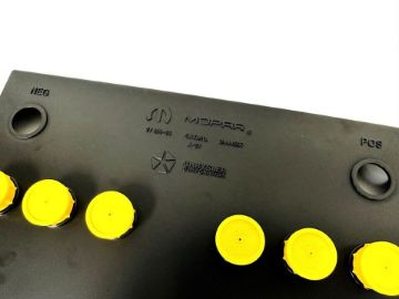 Show details for 1966-74 A/B/E -Body Chrysler Mopar -Group 27 Battery Topper W/Yellow Caps Picture of 1966-74 A/B/E -Body Chrysler Mopar -Group 27 Battery Topper W/Yellow Caps