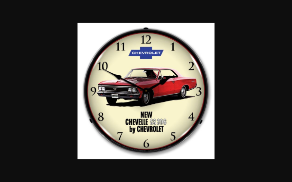 Picture of 1966-1966 Chevrolet Chevelle LED Clock. SS 396