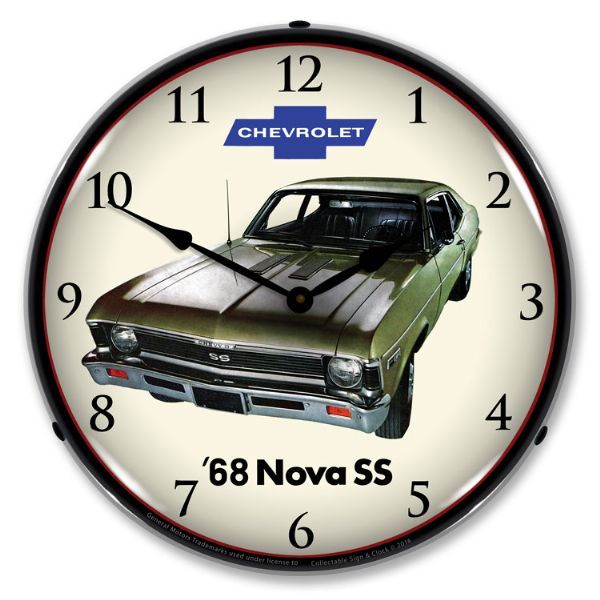 Picture of 1968-1968 Chevrolet Nova / Chevy II LED Clock. Super Sport