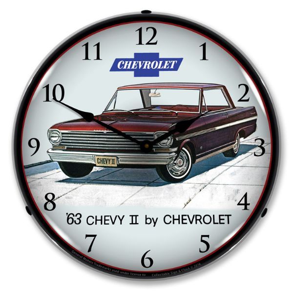 Picture of 1963-1963 Chevrolet Nova / Chevy II LED Clock. Super Sport