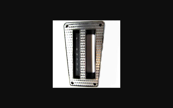 Picture of 1970-1981 Pontiac Firebird Console Shift Plate - Engine Turned
