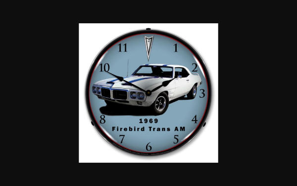 Picture of 1969-1969 Pontiac Firebird LED Clock. Trans Am
