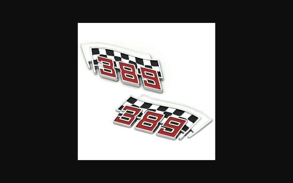 Picture of 1964-1975 Pontiac GTO Fender Emblems - 389 Flags