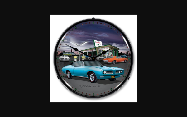Picture of 1968-1968 Pontiac GTO LED Clock. Sinclair