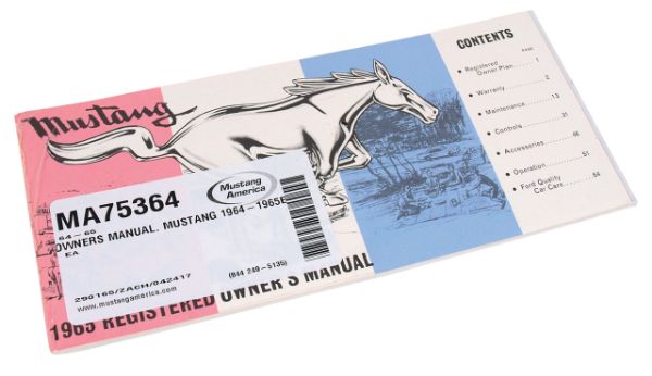 Picture of 1964-1965 Ford Mustang Owners Manual - 1964.5-1965 Early