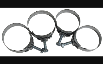 Show details for 1964-1973 Ford Mustang Rad Hose Tower Type Clamp Set - All SB V8 & 1969-73 250ci - 4pcs Picture of 1964-1973 Ford Mustang Rad Hose Tower Type Clamp Set - All SB V8 & 1969-73 250ci - 4pcs