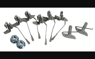 Show details for 1967-1968 Ford Mustang Grille Outer Molding Mounting Kit - Minimum Disassembly Req - 6pc Picture of 1967-1968 Ford Mustang Grille Outer Molding Mounting Kit - Minimum Disassembly Req - 6pc