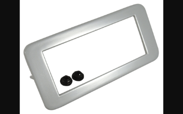 Show details for 1971-1973 Ford Mustang Rear Side Marker Light Bezel W/Speednuts - Right Hand Picture of 1971-1973 Ford Mustang Rear Side Marker Light Bezel W/Speednuts - Right Hand