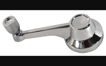 Show details for 1964-1965 Ford Mustang Rear Quarter Window Crank - Chrome - 1965 Early Picture of 1964-1965 Ford Mustang Rear Quarter Window Crank - Chrome - 1965 Early