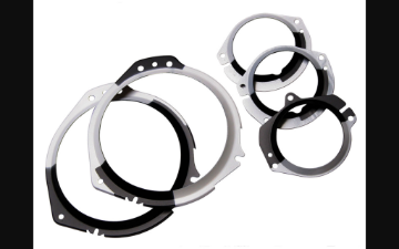 Show details for 1967-1968 Ford Mustang Instrument Lens Retainer Bezels - 5 piece Set Picture of 1967-1968 Ford Mustang Instrument Lens Retainer Bezels - 5 piece Set