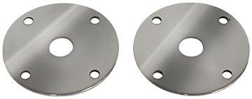 Show details for 1965-1973 Ford Mustang Hood Lock Plates SS - No Pins Picture of 1965-1973 Ford Mustang Hood Lock Plates SS - No Pins