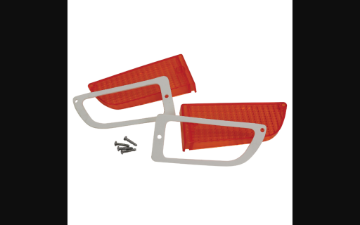 Show details for 1971-1972 Ford Mustang Parking Light Lens Kit W/Gaskets & Fasteners Picture of 1971-1972 Ford Mustang Parking Light Lens Kit W/Gaskets & Fasteners