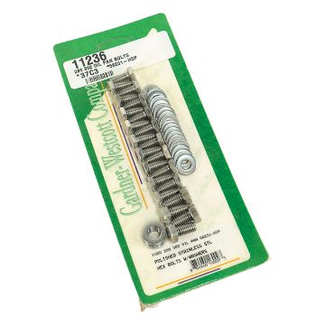 Show details for 1964-1973 Ford Mustang Oil Pan Bolts - SB - SS Chrome Picture of 1964-1973 Ford Mustang Oil Pan Bolts - SB - SS Chrome