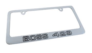 Show details for 1969-1970 Ford Mustang License Frame - 69-70 Boss 429 Chrome Picture of 1969-1970 Ford Mustang License Frame - 69-70 Boss 429 Chrome