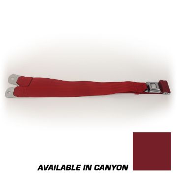 Show details for 1979-1989 Ford Mustang Lap Belt W/O Hardware Non-Retractable - Starburst Push Button Canyon Picture of 1979-1989 Ford Mustang Lap Belt W/O Hardware Non-Retractable - Starburst Push Button Canyon